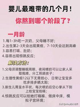 婴儿最难带的几个月，你们都熬到哪一步了？ 